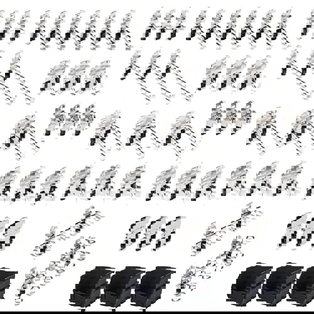 Pegboard Hooks & Bins: Stainless Steel