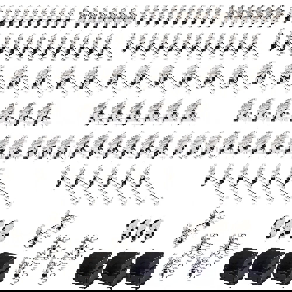 Pegboard Hooks & Bins: Stainless Steel