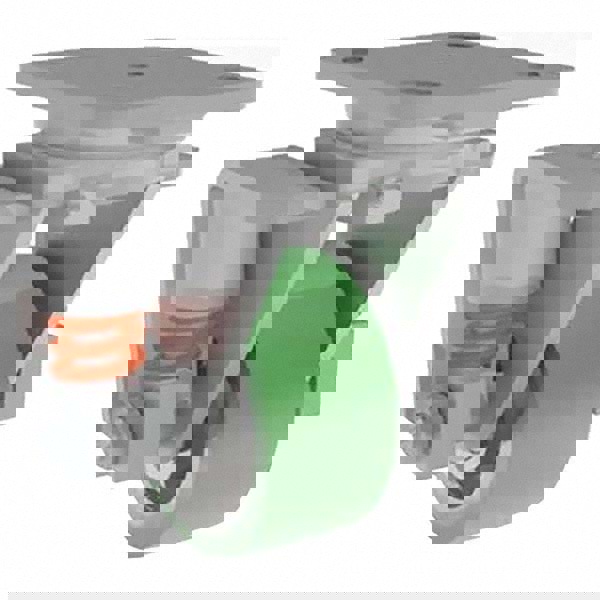 Swivel Top Plate Caster: Polyurethane, 4