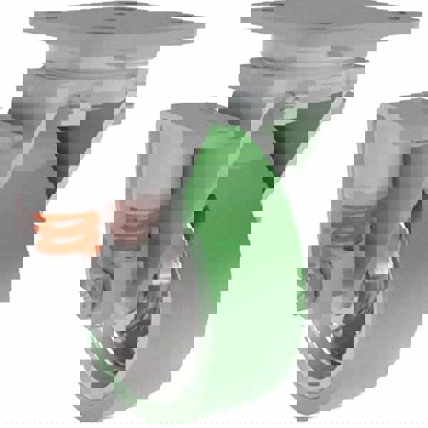 Swivel Top Plate Caster: Polyurethane, 6