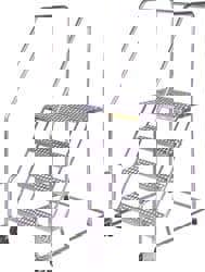 5-Step Stainless Steel Step Ladder: 83