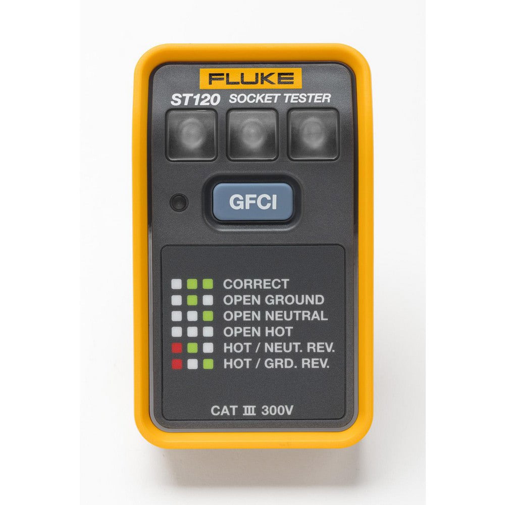 Circuit Continuity & Voltage Testers; Tester Type: Voltage Tester ; Minimum Voltage: 110 VAC ; Maximum Voltage: 125V AC ; Display Type: LED ; Audible Alert: No ; Standards: 300 V CAT III