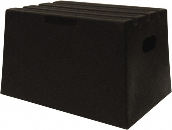 Step Stand Stool: 1 Step, Plastic, Black