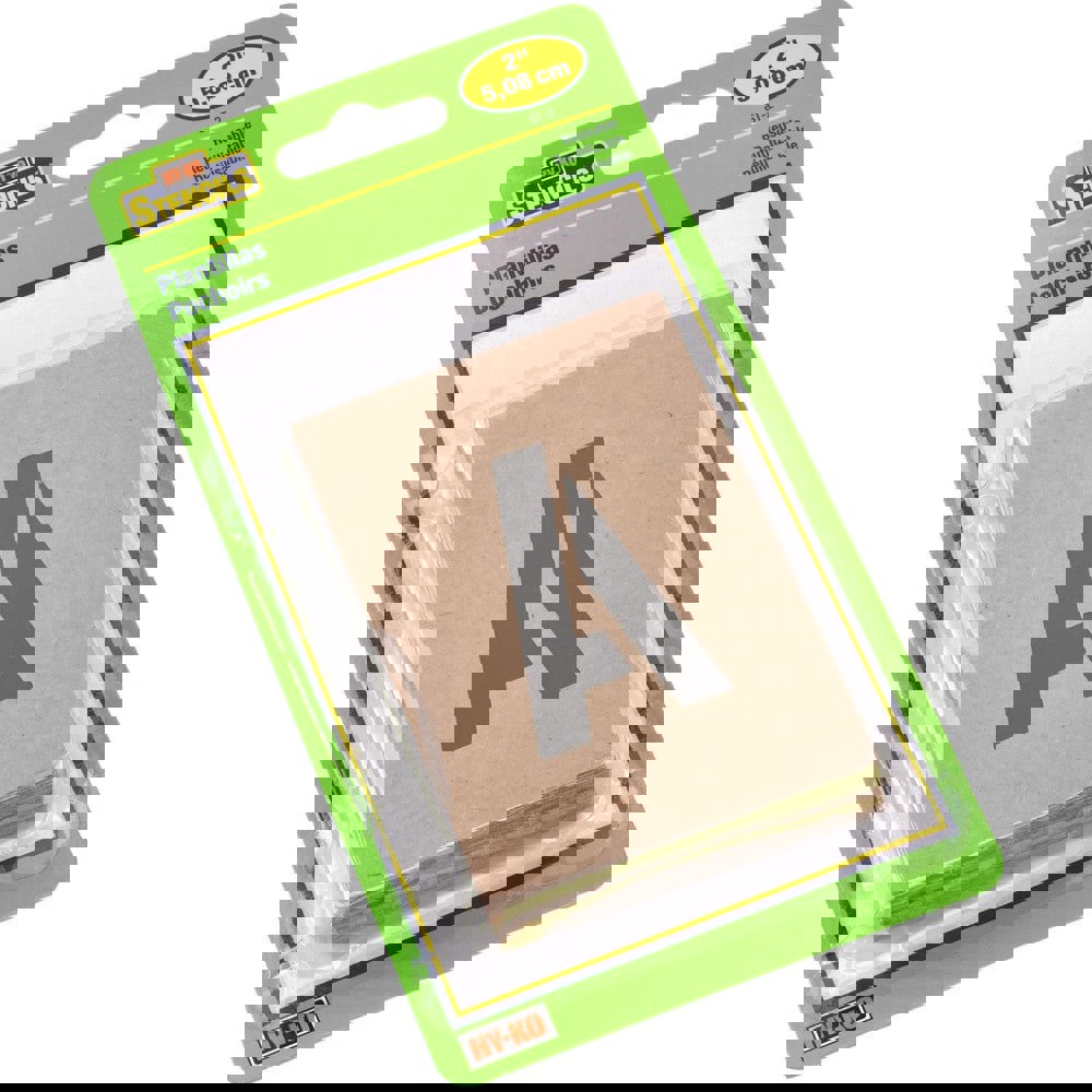 Facility Stencils; Stencil Type: Letter Set (A-Z) ; Message Type: Plant Marking ; Material: Composition Board ; Character Height: 2in ; UNSPSC Code: 44111801