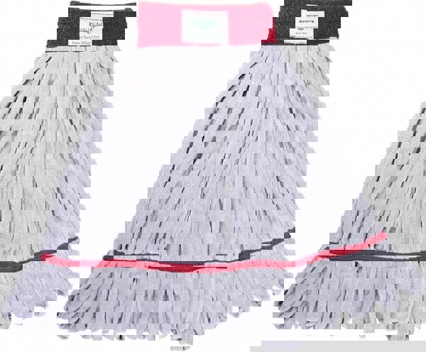 Wet Mop Loop: Clamp Jaw, Large, Gray Mop, Microfiber