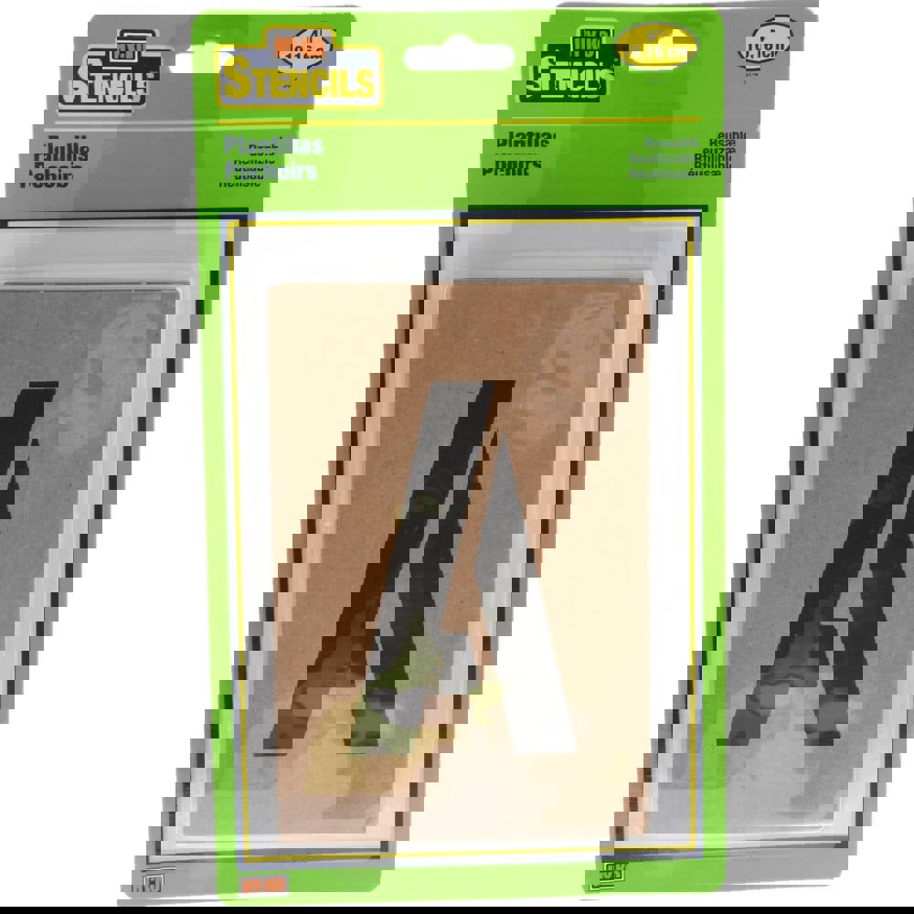 Facility Stencils; Stencil Type: Letter Set (A-Z) ; Message Type: Plant Marking ; Material: Composition Board ; Character Height: 4in