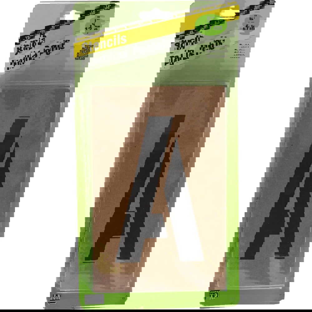 Facility Stencils; Stencil Type: Letter Set (A-Z) ; Message Type: Plant Marking ; Material: Composition Board ; Character Height: 5in