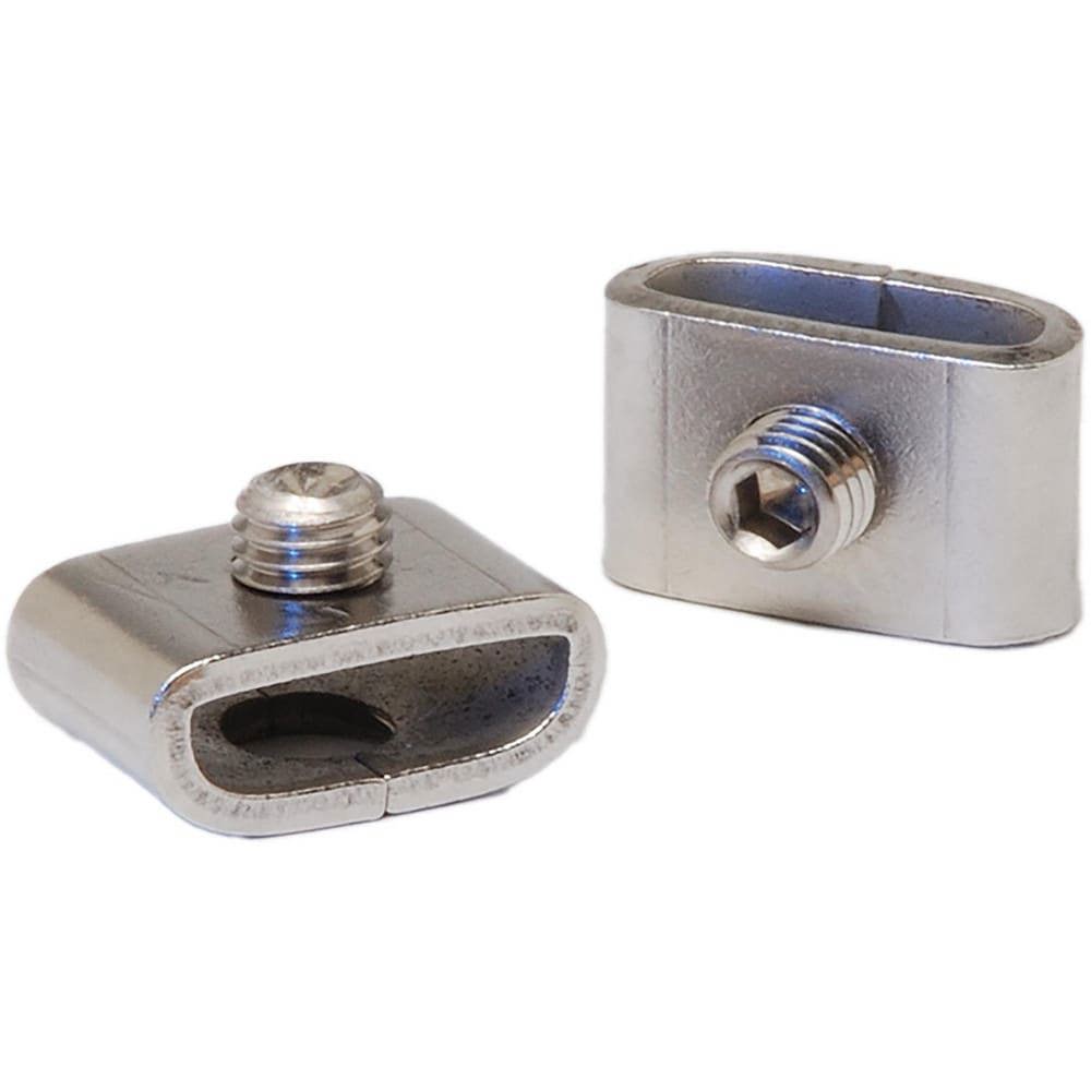 Band Clamps & Buckles; Buckle Type: Feed Through ; Material: Stainless Steel ; Finish: Chrome ; Overall Width: 1 ; Overall Length: 0.56 ; Overall Thickness: 0.20