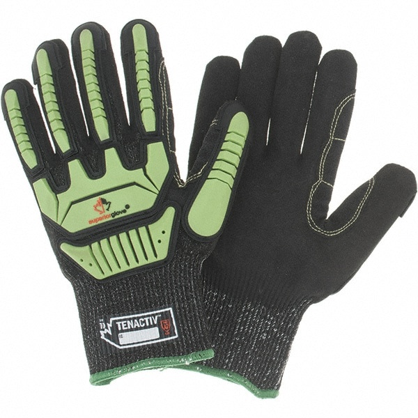 Cut, Puncture & Abrasion-Resistant Gloves: Superior Glove Works STACXPNVB, Size X-Large, ANSI Cut A7, ANSI Puncture 3, Micropore Nitrile, HPPE & Steel