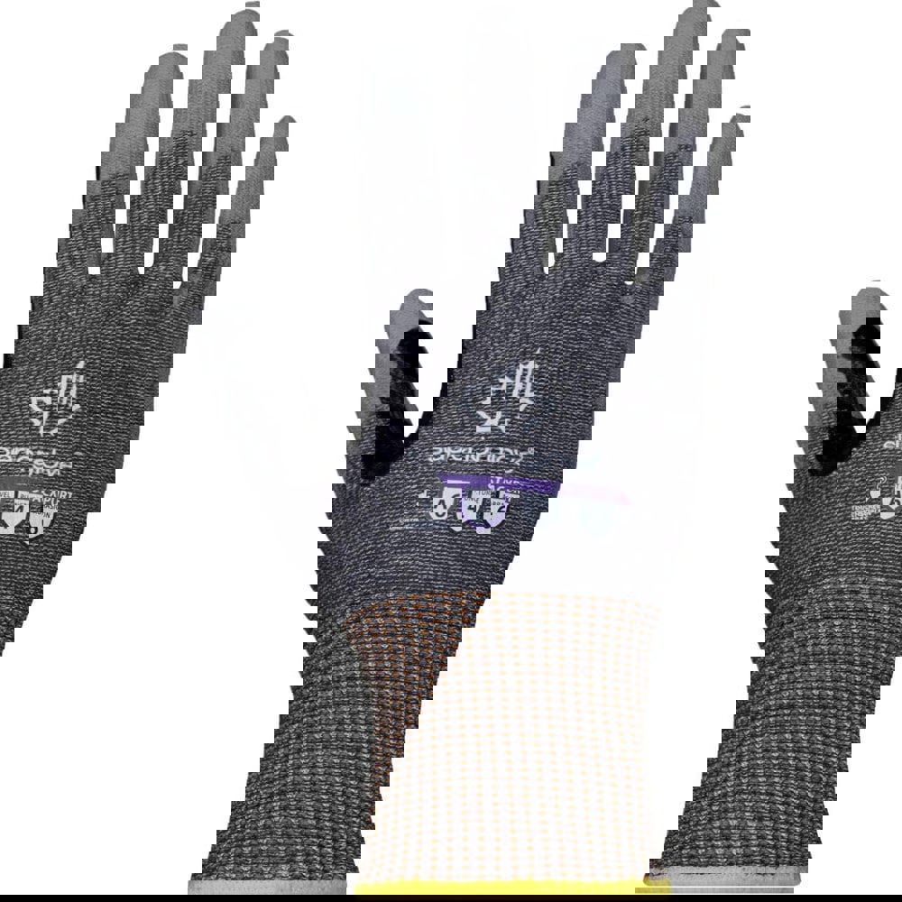 Cut & Puncture Resistant Gloves; Style: Knit ; Coating Material: Polyurethane ; Coating Coverage: Palm & Fingers ; Glove Type: Cut, Puncture & Abrasion-Resistant ; ANSI/ISEA Cut Resistance Level: A6 ; Primary Material: Engineered Yarn