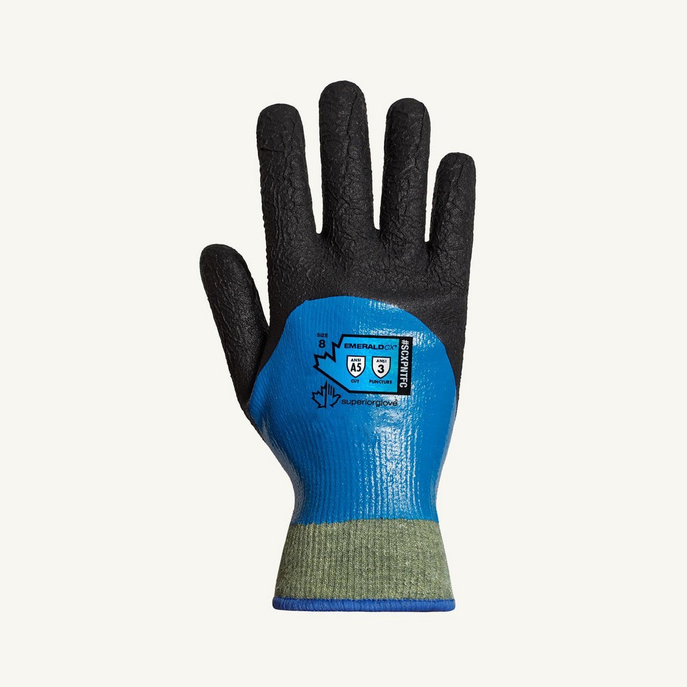 Cut, Puncture & Abrasion-Resistant Gloves: Superior Glove Works STAGBPU, Size Medium, ANSI Cut A4, ANSI Puncture 4, Polyurethane, Engineered Yarn