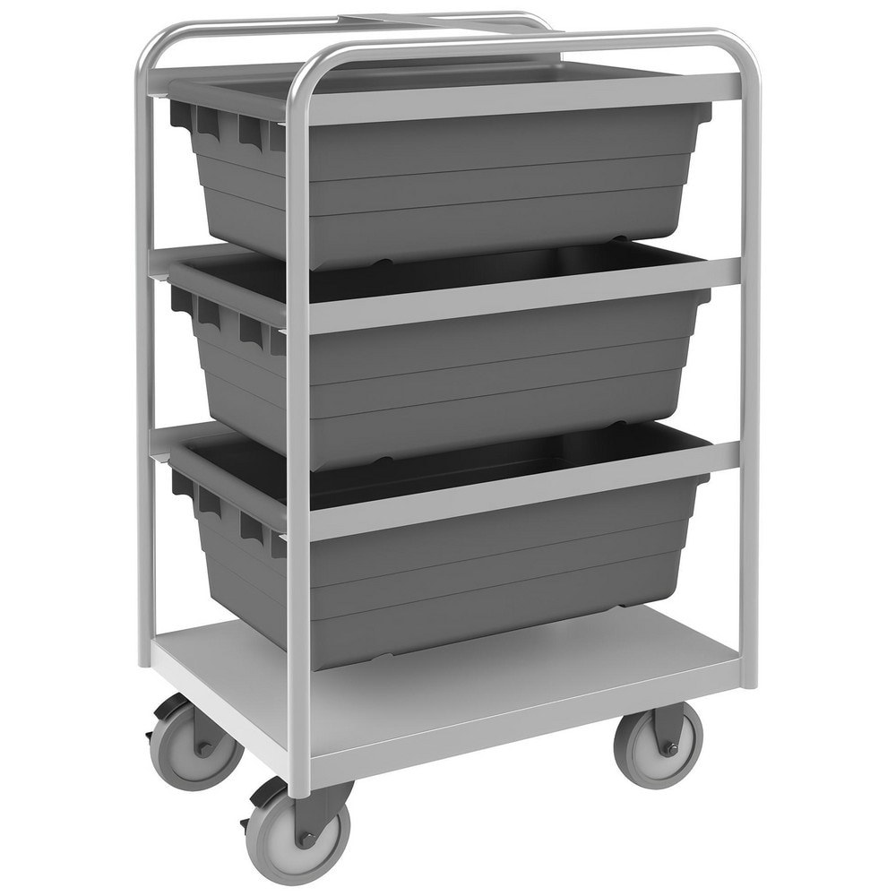 Security & Work/Utility Trucks; Truck Type: Tub Rack Cart ; Load Capacity (Lb. - 3 Decimals): 300.000 ; Truck Material: Stainless Steel ; Width (Inch): 18-3/4 ; Height (Inch): 42 ; Wheel Material: Polyurethane