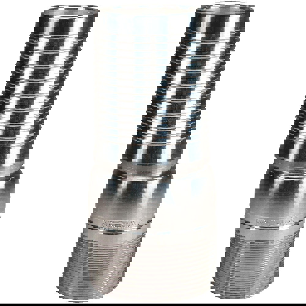 Suction & Discharge Hose Couplings; Type: King Crimp Style Combination Nipple ; Coupling Type: Crimp Stem x MNPT ; Coupling Descriptor: King Crimp Nipple ; Material: Schedule 80 Plated Carbon Steel ; Coupler Size (Fractional Inch): 2 ; Thread Size: 2