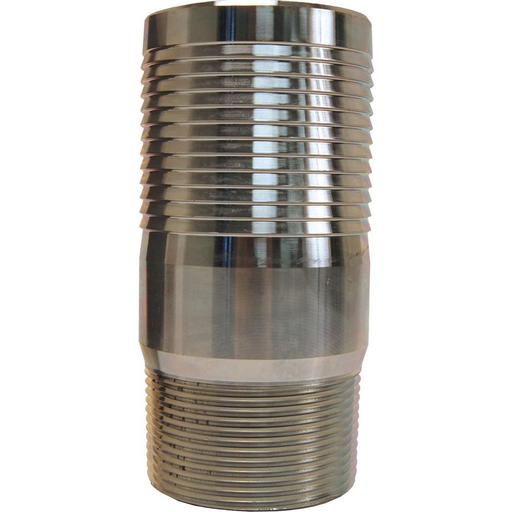 Combination Nipples For Hoses; Type: King Nipple ; Material: Plated Steel ; Thread Standard: Male NPT ; Thread Size: 2-1/2in ; Overall Length: 5.81in ; Epa Watersense Certified: No