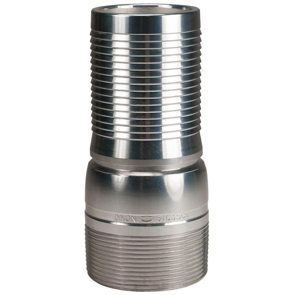 Suction & Discharge Hose Couplings; Type: King Crimp Style Combination Nipple ; Coupling Type: Crimp Stem x MNPT ; Coupling Descriptor: King Crimp Nipple ; Material: Schedule 80 Plated Carbon Steel ; Coupler Size (Fractional Inch): 3 ; Thread Size: 3