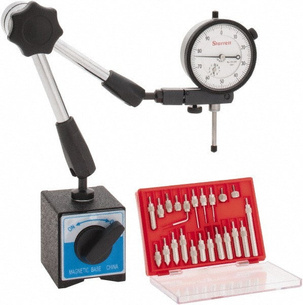 Dial Indicator & Base Kit: 0 to 1