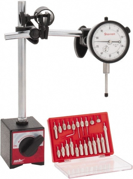 Dial Indicator & Base Kit: 0 to 1