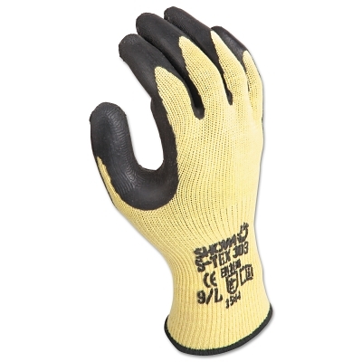 Cut-Resistant Gloves: Size XL, ANSI Cut A8, Latex, Kevlar