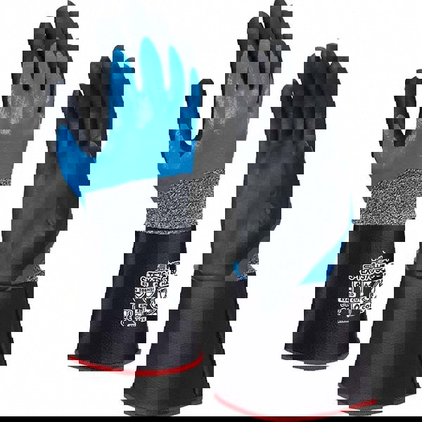 Cut, Puncture & Abrasive-Resistant Gloves: Size L, ANSI Cut A4, ANSI Puncture 3, Foam Nitrile, Hagane Steel & HPPE Blend