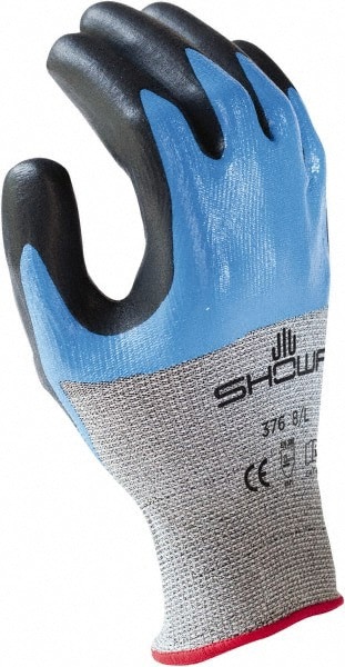 Cut, Puncture & Abrasive-Resistant Gloves: Size XL, ANSI Cut A4, ANSI Puncture 2, Nitrile, Dyneema