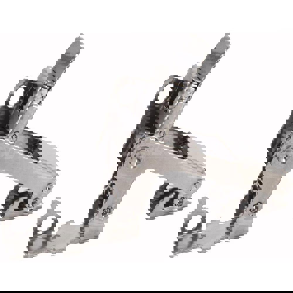 Compression Draw Door Latch: 25.4 mm OAW, 25.8 mm OAH, 304 Stainless Steel, Polished Finish