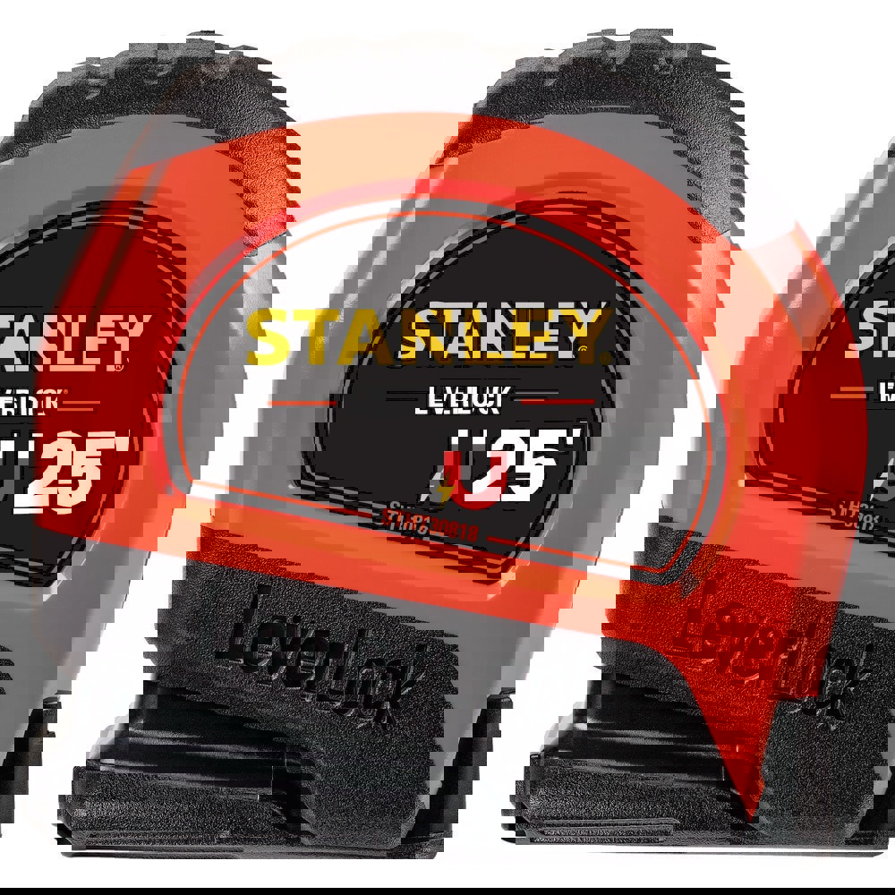 Tape Measures; Length Ft.: 25.000 ; Graduation (Feet): 1/16th ; Blade Material: Steel ; Standout Length (Feet): 9.00 ; Case Type: Closed ; Rewind Type: Automatic