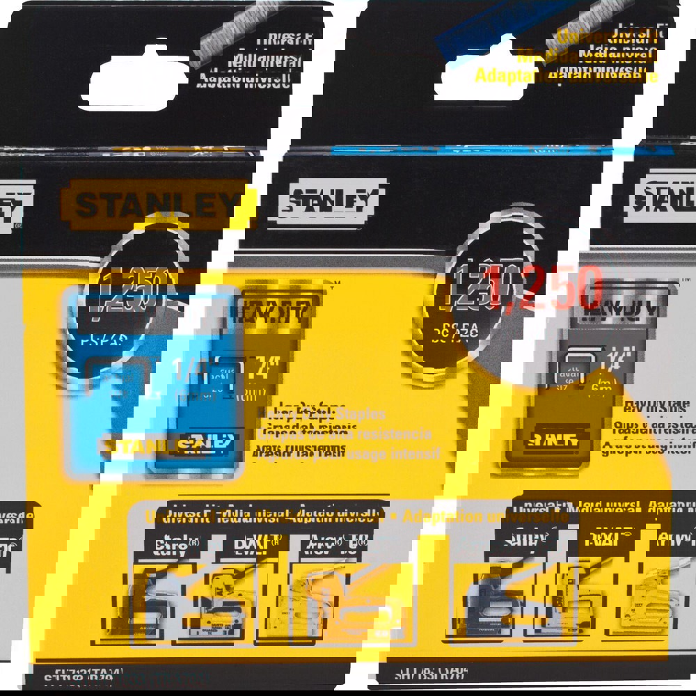 Staples; Staple Type: Heavy-Duty Narrow Crown Staple ; Crown Width (Decimal Inch): 0.4220 ; Leg Length (Inch): 1/4 ; Staple Style: Flat ; Duty Level: Heavy ; Material: Steel