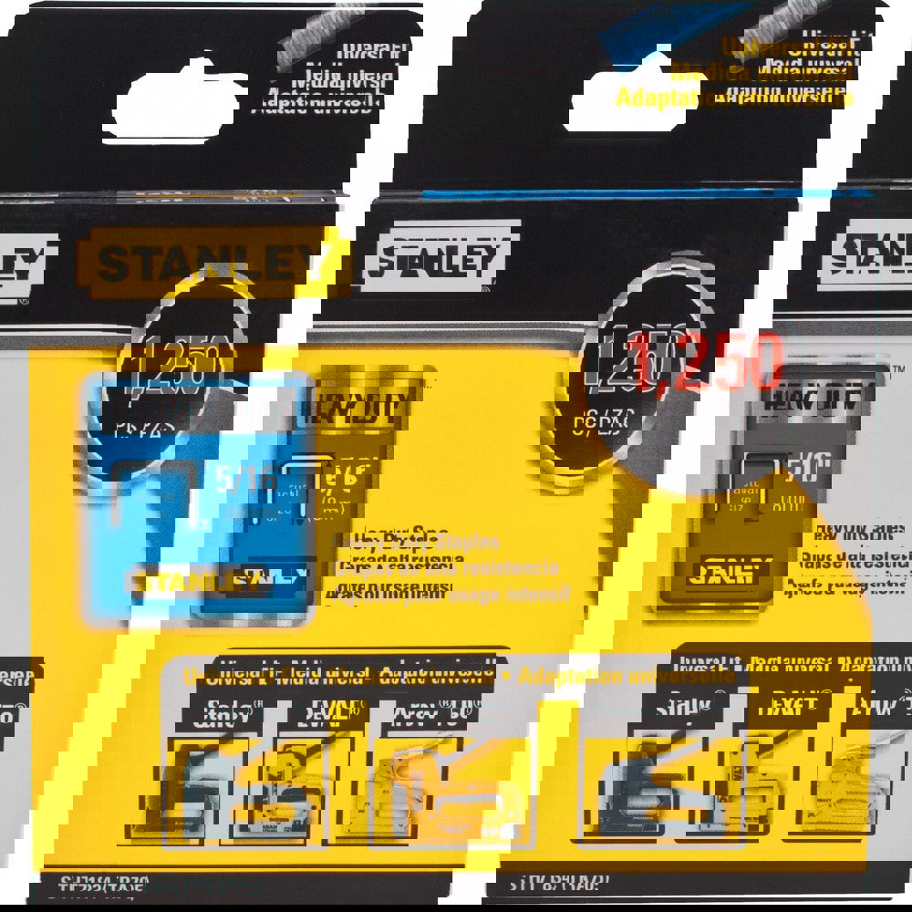 Staples; Staple Type: Heavy-Duty Narrow Crown Staple ; Crown Width (Decimal Inch): 0.4220 ; Leg Length (Inch): 5/16 ; Staple Style: Flat ; Duty Level: Heavy ; Material: Steel