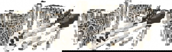 Deep Standard Socket Set: 60 Pc, 1/4