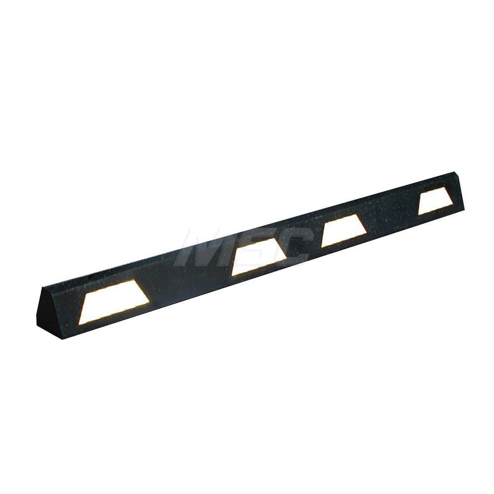 Speed Bumps, Parking Curbs & Accessories; Type: Car Stop ; Material: Recycled Rubber ; Length (Inch): 72 ; Color: Black ; Height: 4-1/2 ; Width: 6