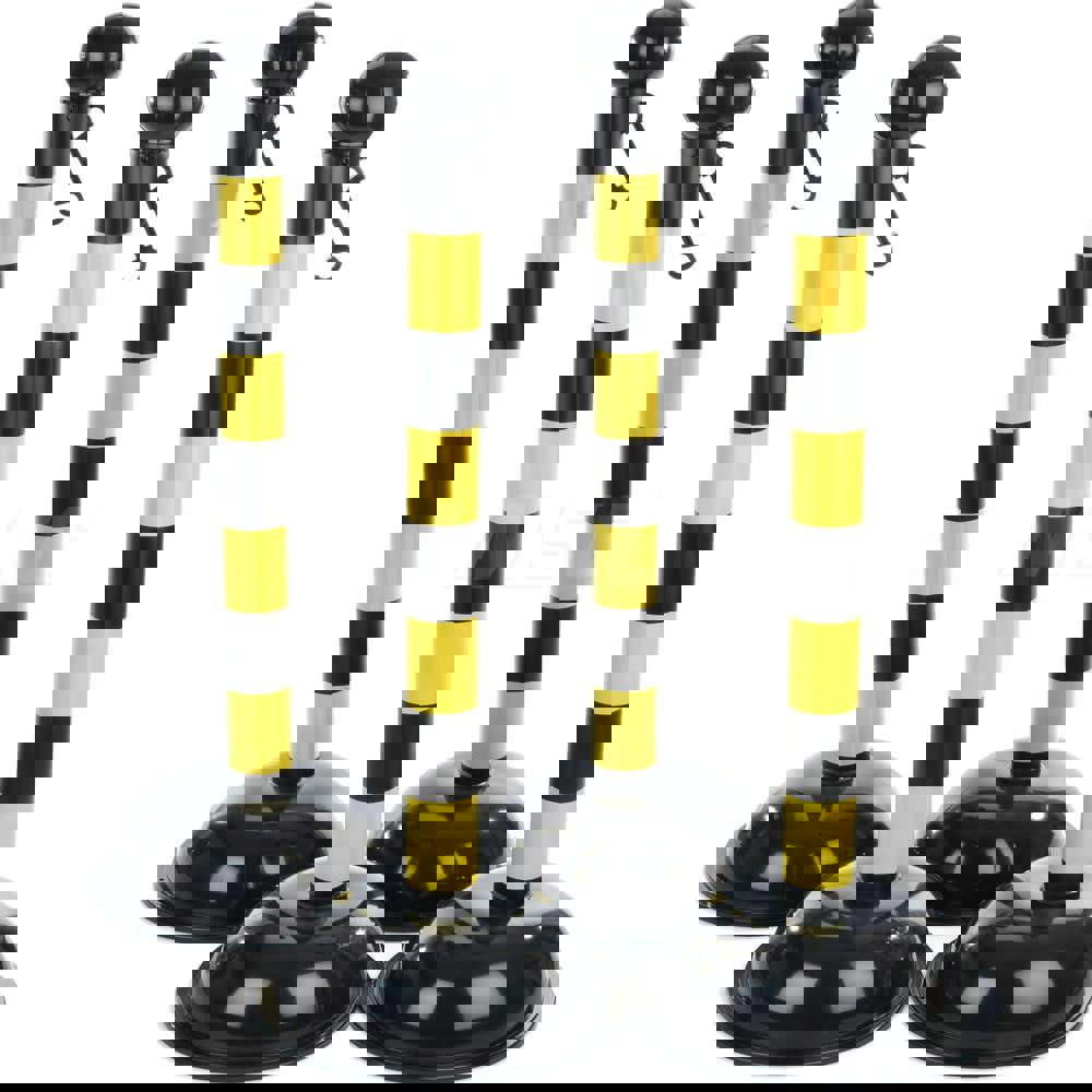 Free Standing Retractable Barrier Post: Plastic Post