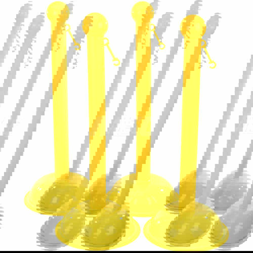 Free Standing Retractable Barrier Post: Plastic Post