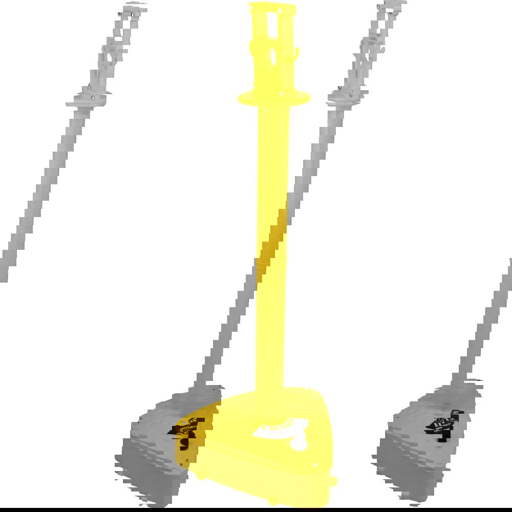 Free Standing Barrier Post: Plastic Post, Plastic Base