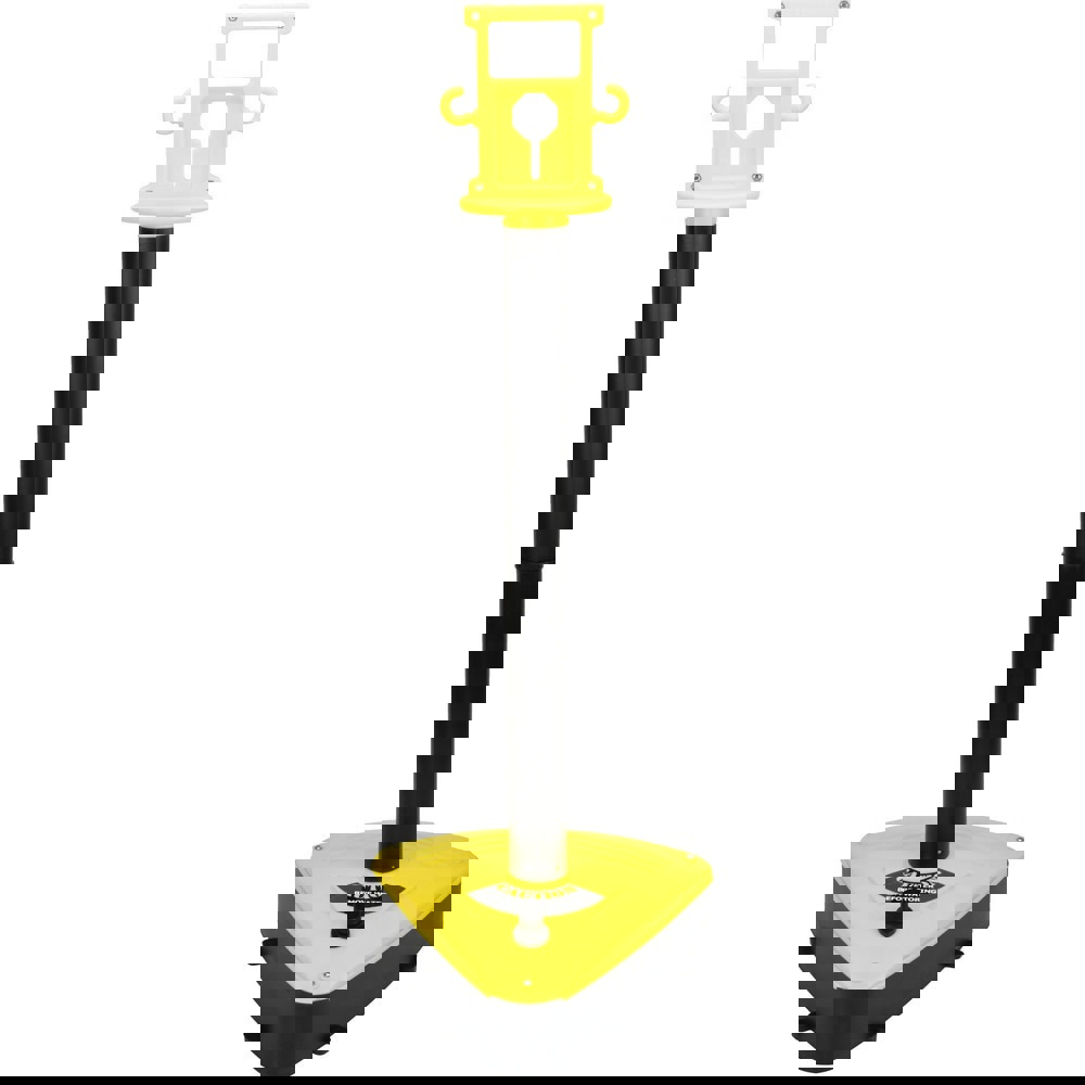 Free Standing Retractable Barrier Post: Plastic Post, Plastic Base