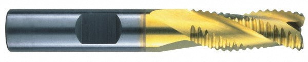 Square End Mill: 9/16'' Dia, 1-1/4'' LOC, 9/16'' Shank Dia, 3-1/2'' OAL, 3 Flutes, Solid Carbide