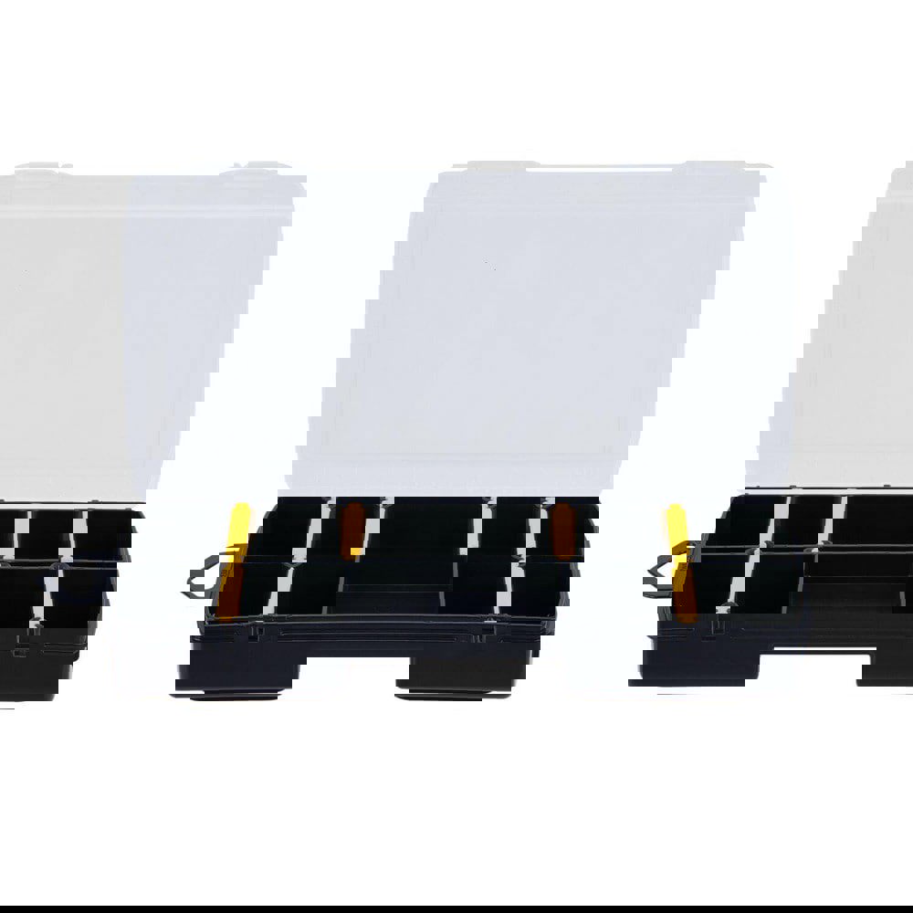 Small Parts Boxes & Organizers; Product Type: Organizer ; Lock Type: Clasp ; Number of Dividers: 10 ; Removable Dividers: Yes