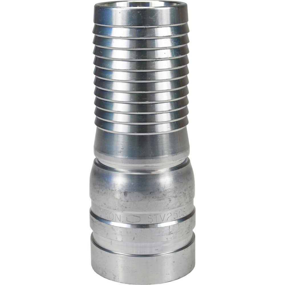 Suction & Discharge Hose Couplings; Type: King Crimp Style Combination Nipple ; Coupling Type: Crimp Stem w/Grooved End ; Coupling Descriptor: King Crimp Nipple ; Material: Schedule 80 Plated Carbon Steel ; Coupler Size (Fractional Inch): 6