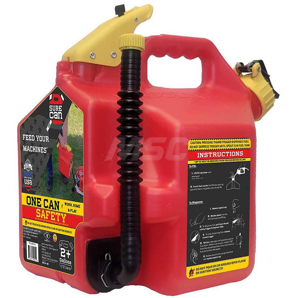 Safety Can: 2.2 gal, Polyethylene