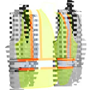 M Size Mesh Safety Vest in Hi-Viz Green