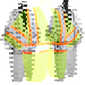 MESH SAF VEST CL3 HVGR MED