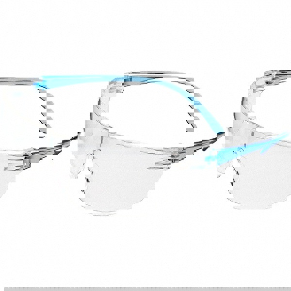 Safety Glass: Anti-Fog, Polycarbonate, Clear Lenses, Frameless, UV Protection