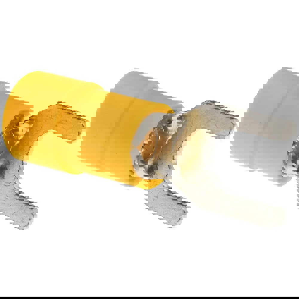 Standard Fork Terminal: Blue, Vinyl, Partially Insulated, #10 Stud