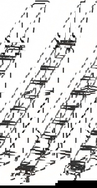 Steel Rolling Ladder: 10 Step