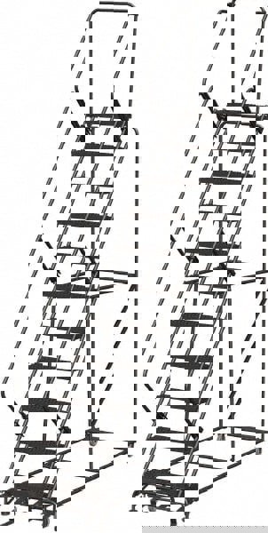 Steel Rolling Ladder: 11 Step
