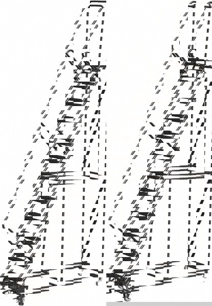 Steel Rolling Ladder: 12 Step