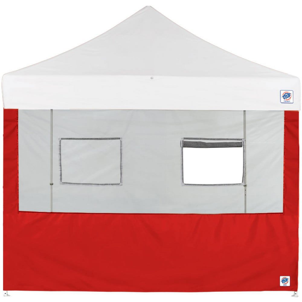 Temporary Structure Parts & Accessories; Product Type: Sidewall ; Material: Polyester ; For Use With: Eclipse ; Color: Red ; Includes: (1) 8' Food Booth Sidewall w/ 2 Serving Windows (Red) ; UNSPSC Code: 95141700