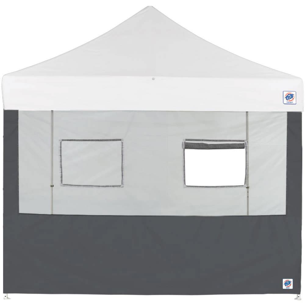 Temporary Structure Parts & Accessories; Product Type: Sidewall ; Material: Polyester ; For Use With: Eclipse ; Color: Steel Gray ; Includes: (1) 8' Food Booth Sidewall w/ 2 Serving Windows (Steel Gray) ; UNSPSC Code: 95141700