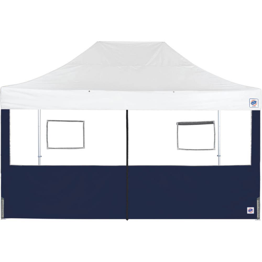 Temporary Structure Parts & Accessories; Product Type: Sidewall ; Material: Polyester ; For Use With: Eclipse ; Color: Navy Blue ; Includes: (1) 15' Mid-Zip Food Booth Sidewall (Navy Blue) ; UNSPSC Code: 95141700