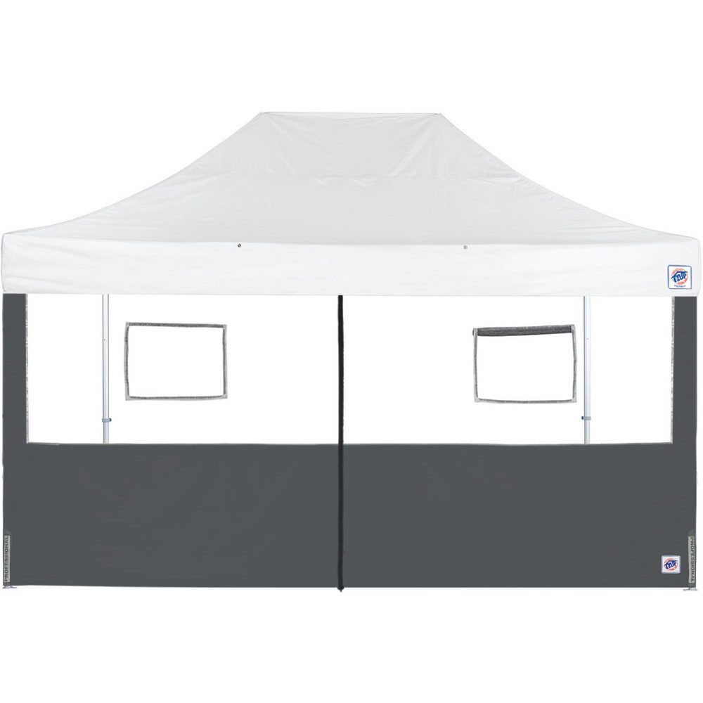 Temporary Structure Parts & Accessories; Product Type: Sidewall ; Material: Polyester ; For Use With: Eclipse ; Color: Steel Gray ; Includes: (1) 15' Mid-Zip Food Booth Sidewall (Steel Gray) ; UNSPSC Code: 95141700