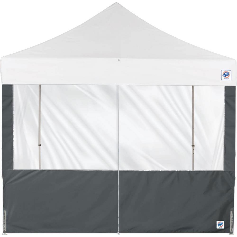 Temporary Structure Parts & Accessories; Product Type: Sidewall ; Material: Polyester ; For Use With: Eclipse, Endeavor, Enterprise, Express, Vantage, Pyramid ; Color: Steel Gray ; Includes: (1) 10' Mid-Zip Panorama Sidewall (Steel Gray)